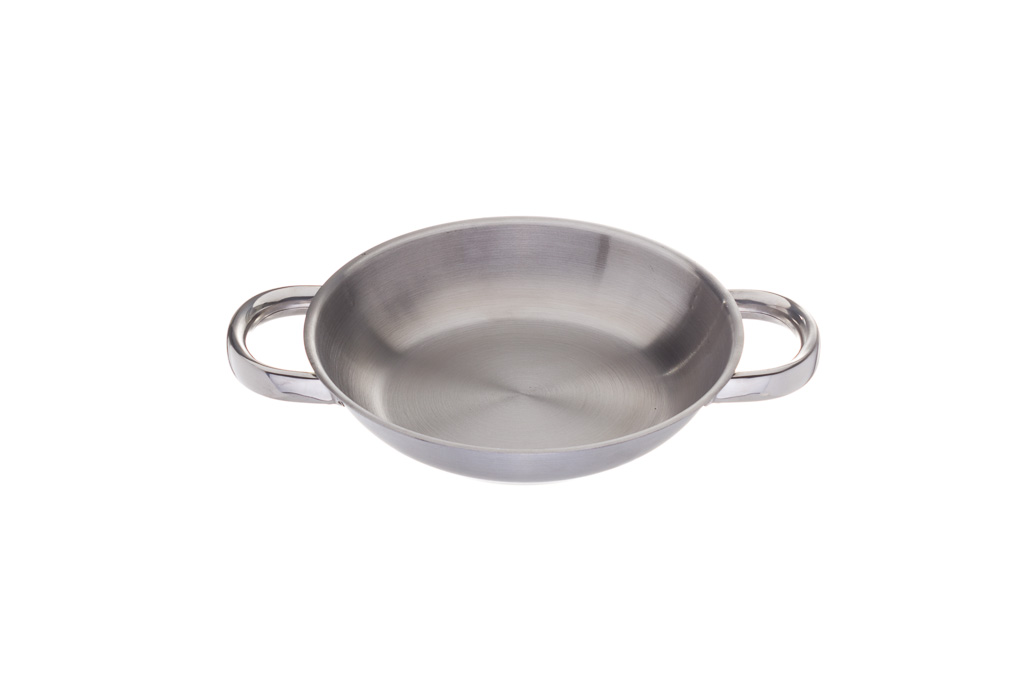 Frigideira C/ 2 Pegas Bitoque  Ø20X3,8Cm Inox               