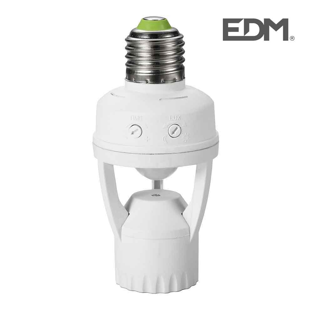 Porta-Lampada Crepuscular Sensor D/Presença 360º E27 Max 60W