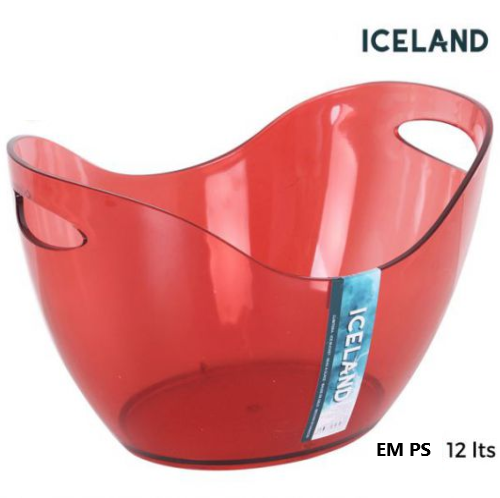 Balde De Gelo Ps 12 Litros  40X30X26Cm Pink Iceland         