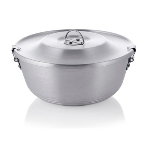 Forma Banho Maria Aluminio C/Tampa 22X10Cm                  