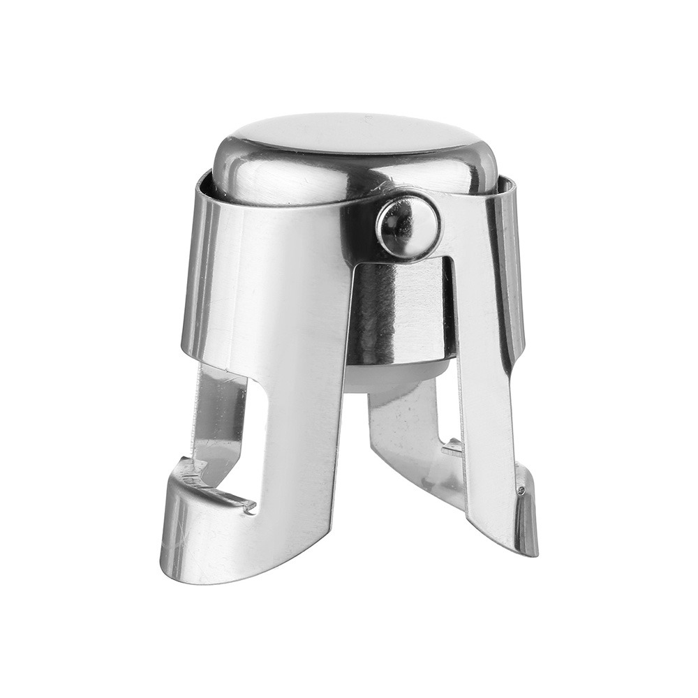 Rolha Para Garrafa De Champagne Inox / Silicone             