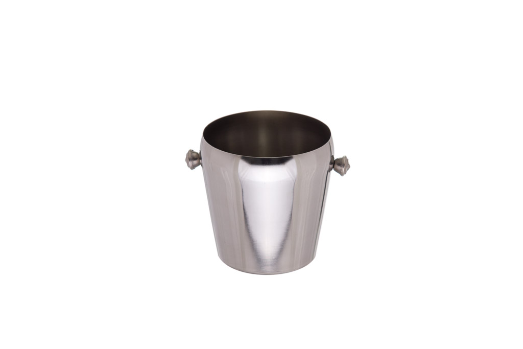 Balde Gelo C/ Pegas Inox 1,25L Ø12,5X12,5Cm                 