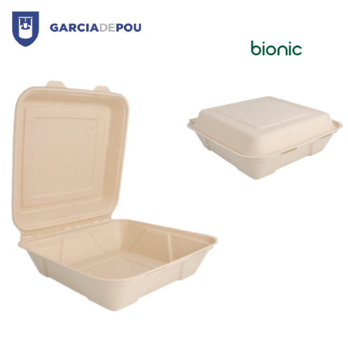 Caixas  M  Bionic  20X20X7,5Cm Natural  50 Unidades         