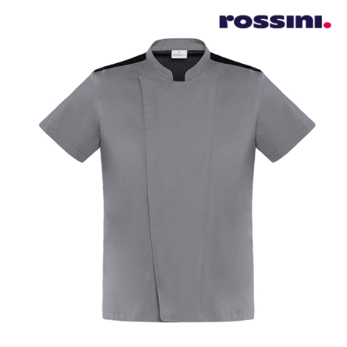 Jaleca Thiago Cinza C32 Manga Curta Tamanho-L  Rossini      