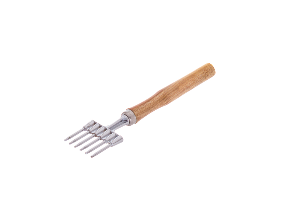 Picador De Gelo Manual Com 6 Dentes Cabo Em Madeira Profbar 