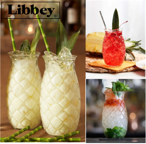 Tiki Pineapple -  Ananás Vidro  53 Cl Libbey                