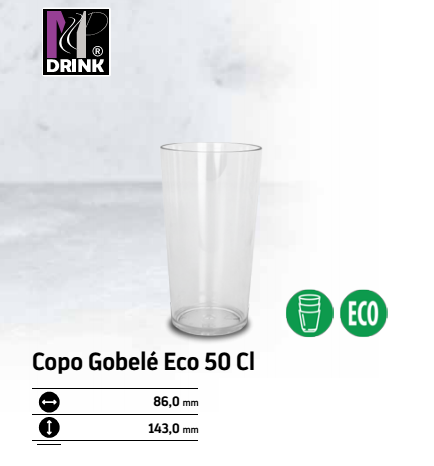 Copo Gobele Prestige 50Cl Policarbonato Mpdrink             