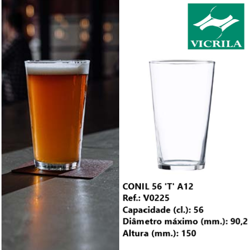Copo Conil 56Cl  T A12 H  150X90,2Mm Vicrila                