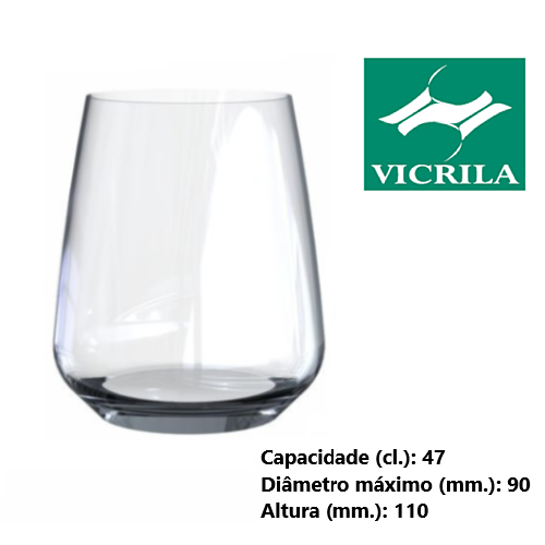 Copo Mencia 47Cl Fb Temperado Fa6 H 90X110Mm Vicrila        