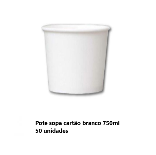 Pote De Sopa 750Ml  50 Unidades Porespack                   