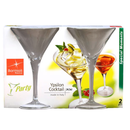 Calice Ypsilon Coctail 24,5Cl Conj. 2 Peças Bormioli Rocco  