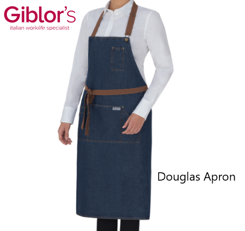 Avental Peito Douglas Em Jeans Blue Tamanho Unico           