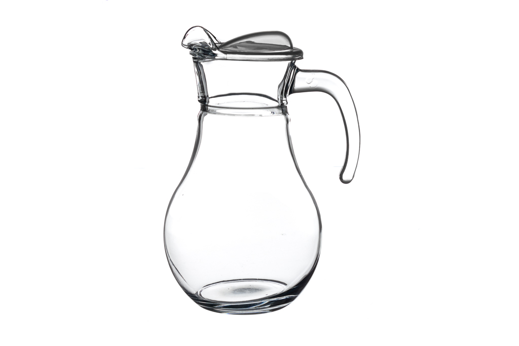 Jarro Bistro Vidro C/ Tampa Pp 1,8L Ø14X26Cm                
