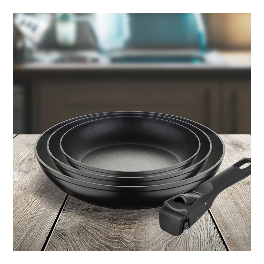 Kit 3 Frigideiras 18+20+24Cm Click And Cook Bergner         