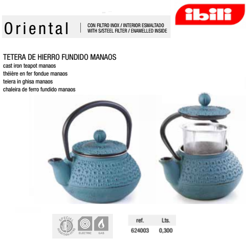 Chaleira Em Ferro Fundido Manaus 300 Ml   Ibili             