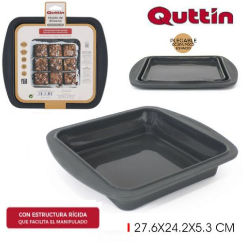 Molde De Silicone De Estrutura Rigida 27,6X24,2X5,3Cm Quttin