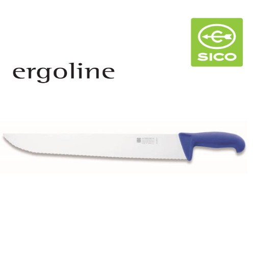Faca Para Peixe C/Serrilha 42Cm Cabo Azul Ergoline Sico     