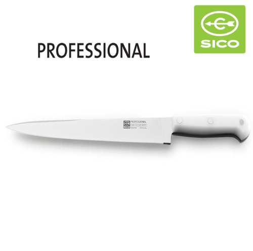 Faca Para Picar Cabo Branco 24Cm Linha Professional Sico    