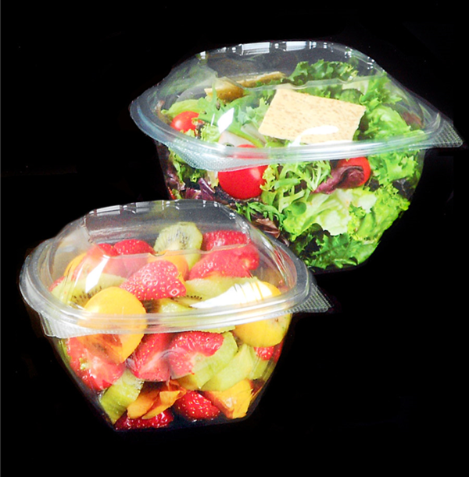 Saladeira Com Tampa Articulada 250Ml Ø10,6X6,8Cm 100 Unid   