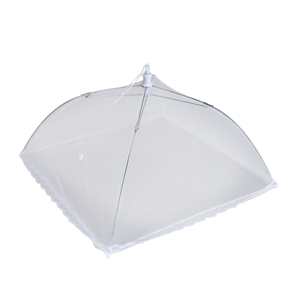 Tampa De Pratos Em Rede De Nylon Dobravel 30X30Cm           
