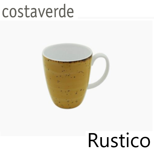 Caneca 330Ml Rustico Amarelo Porcelana Costa Verde          