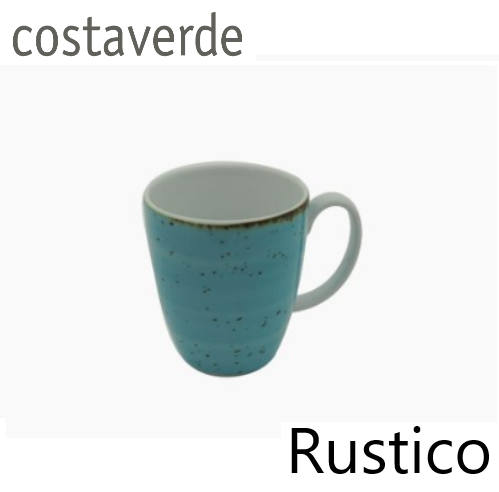 Caneca 330Ml Rustico Azul Porcelana Costa Verde             