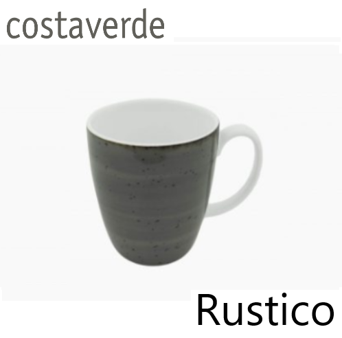 Caneca 330Ml Rustico Cinza Porcelana Costa Verde            