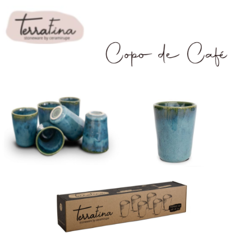 Copo Café - Amazonia Verde Tf1908 Ø53X70Mm Terrafina        