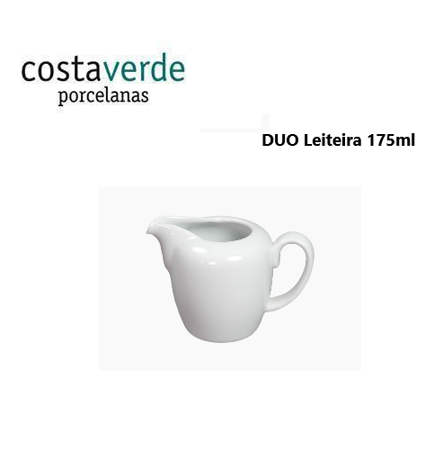 Leiteira 175Ml Porcelana Branca Duo Costa Verde             