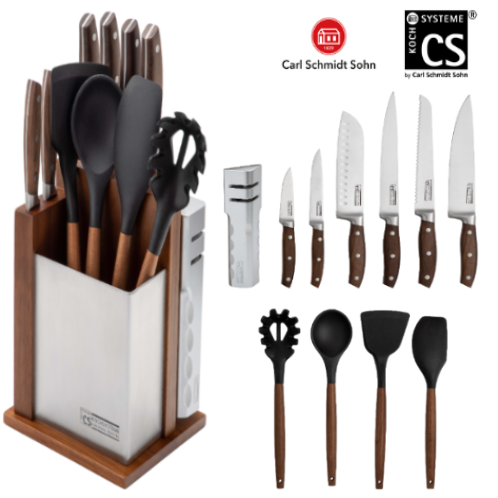 Soltau 12 Unid. Bloco De Facas Com Utensílios De Cozinha    