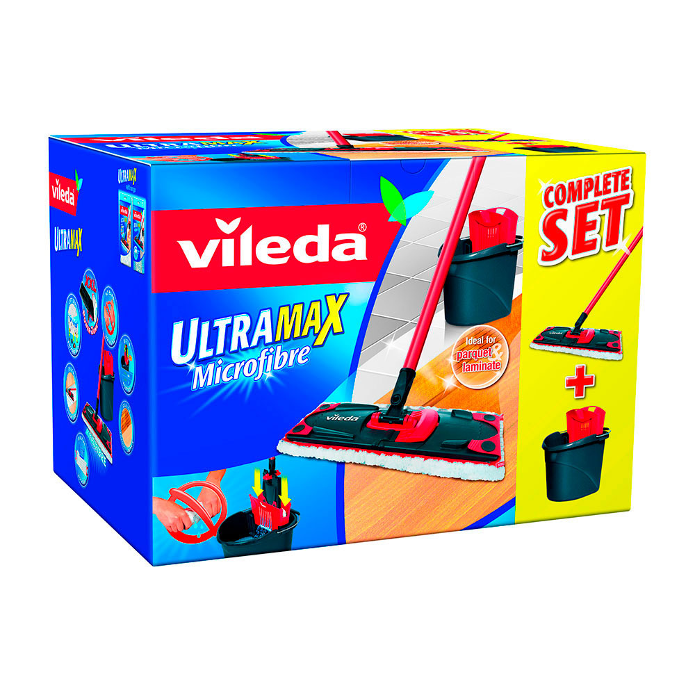 Conj. Ultramax Mopa Microfibras 2 Em 1 155737 Vileda        