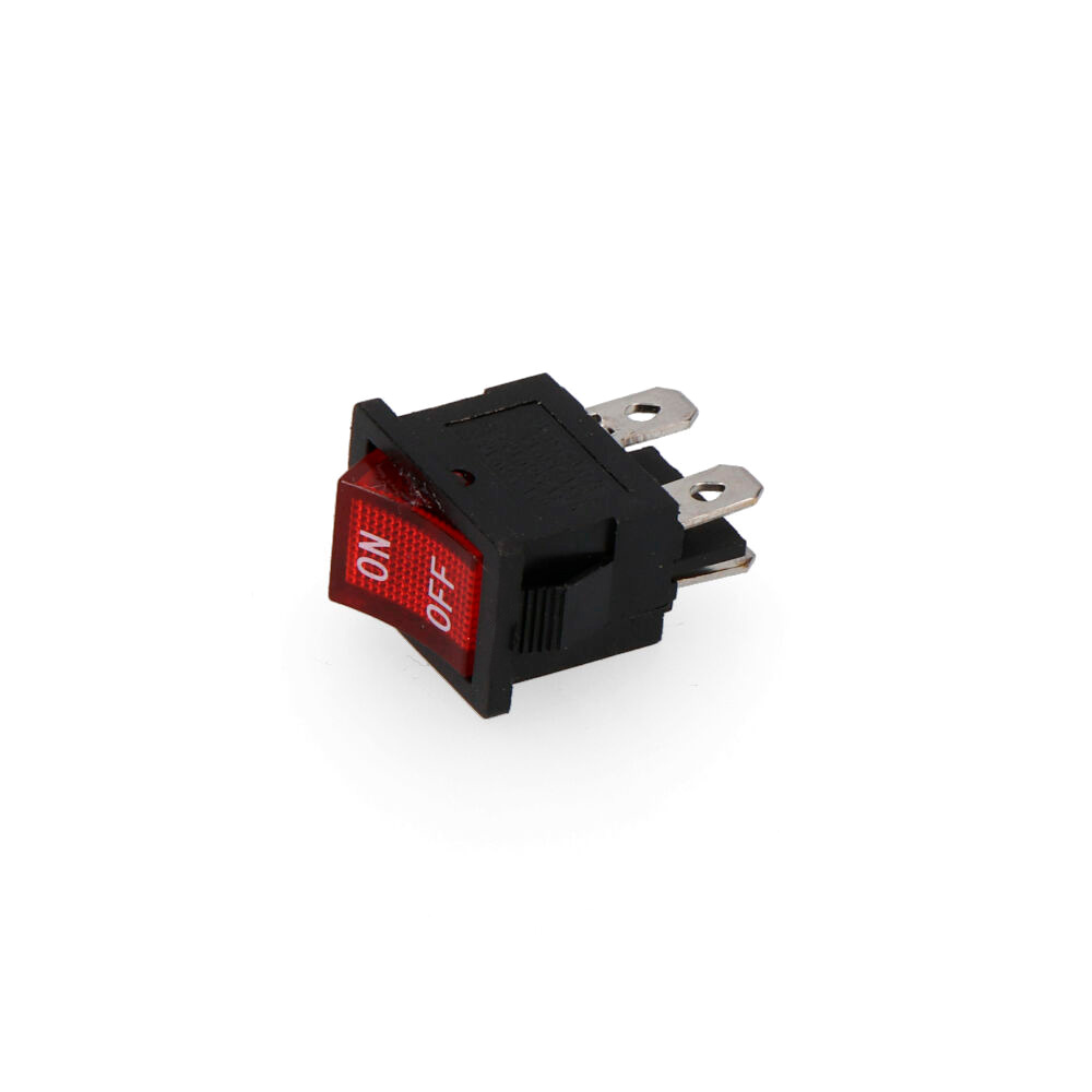 Interruptor Luminoso Vermelho Dim:21X15X23Mm 6A 230V        