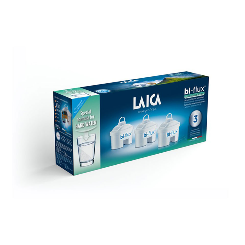 Pack 3 Filtros Bi-Flux P/Agua Com Excesso De Calcário Laica 
