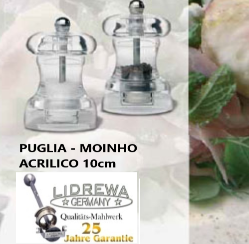 Moinho De Pimenta Puglia 10Cm Acrilico Lidrewa              