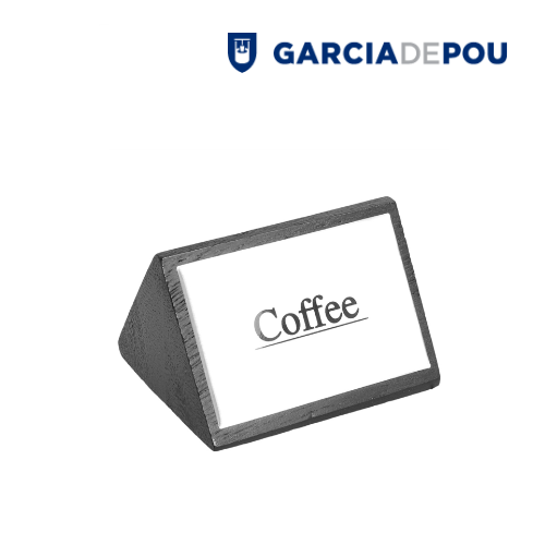 Identificador  Coffee  7,5X4,5Cm Preto Madeira              
