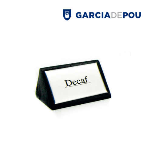 Identificador  Decaf  7,5X4,5Cm Preto Madeira               