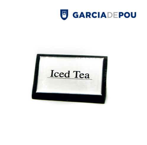 Identificador  Iced Tea  7,5X4,5Cm Preto Madeira            