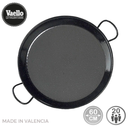 Paelheira Tradicional Aço Esmaltado 60Cm 20 Pessoas Vaello  