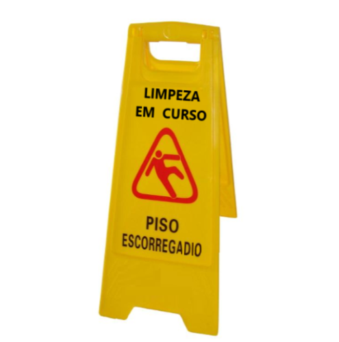 Placa De Aviso Limpeza-Piso Escorregadio 30X63Cm            