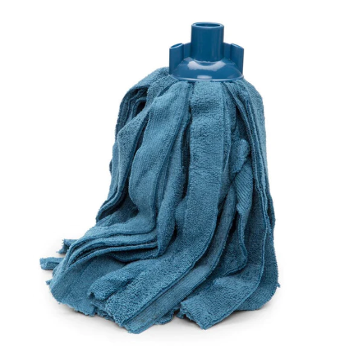 Esfregona Profissional Microfibra Azul C/Banda 250G C/Rosca 