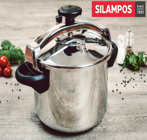 Panela De Pressão Inox S/Cesto 16 Lts 28X27,1Cm Silampos    