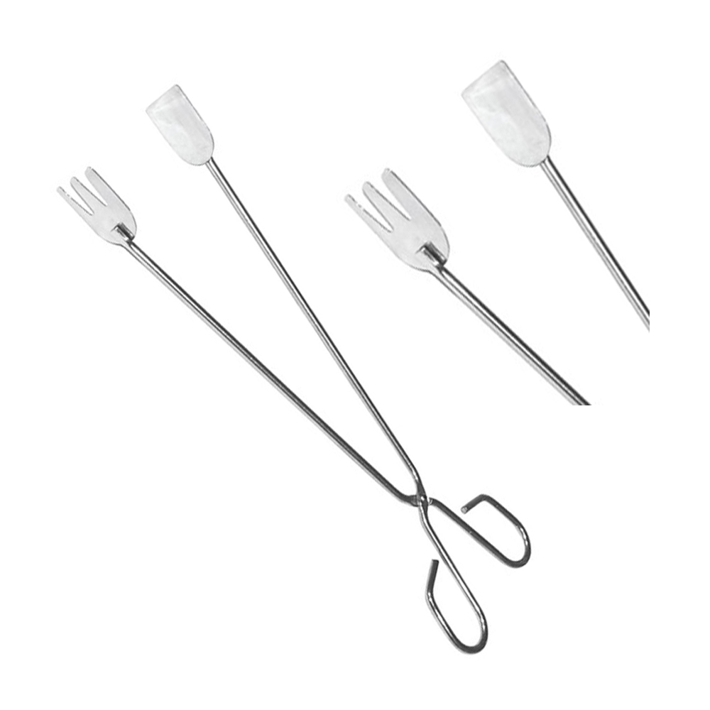 Pinças De Churrasco Aço Inox. 35Cm                          