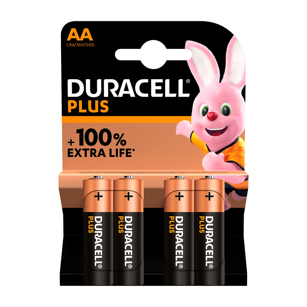 Pilha Alcalina Duracell Plus Power Aa-Lr06 1,5V Blíster 4Un 