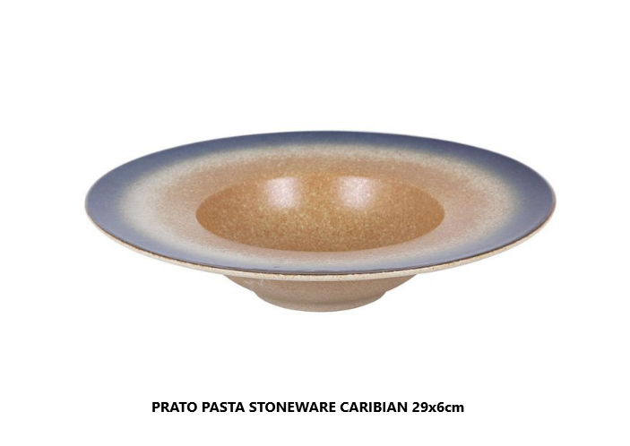 Prato Pasta Stoneware  Caribian  29X6Cm  Viejo Valle        