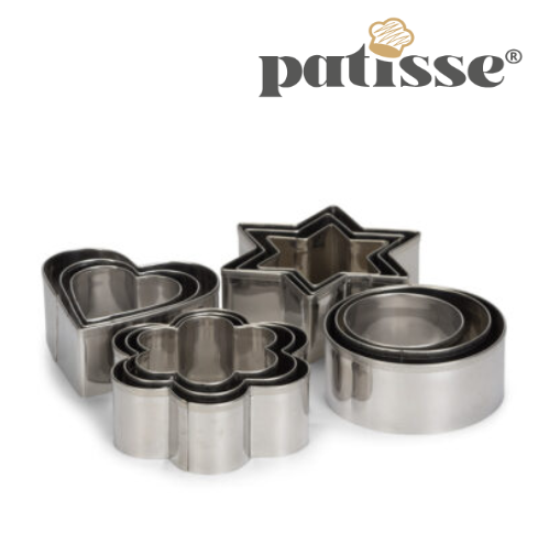 Conjunto De 12 Corta Massas Inox 01993 Patisse              