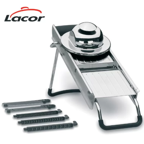 Mandolina Luxe Inox C/5 Laminas  14X42Cm  Lacor             