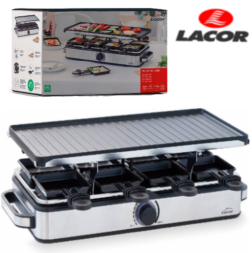 Raclette Grill Join  48X37.5X14.5Cm 8 Pessoas 1400W Lacor   