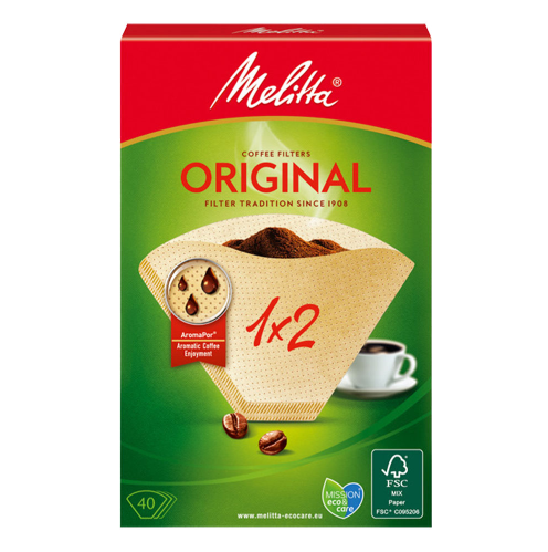 Filtro De Café 1-2 Chávenas 40 Unid. Melitta                