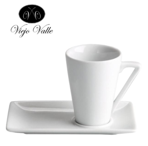 Chavena Café 6Cl Ø5X6.5Cm C/Prato 12.5X8X1Cm Viejo Valle    