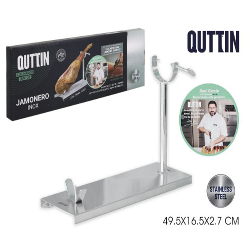 Suporte Presunto  Inox  49,5X16,5X2,7Cm  Quttin             